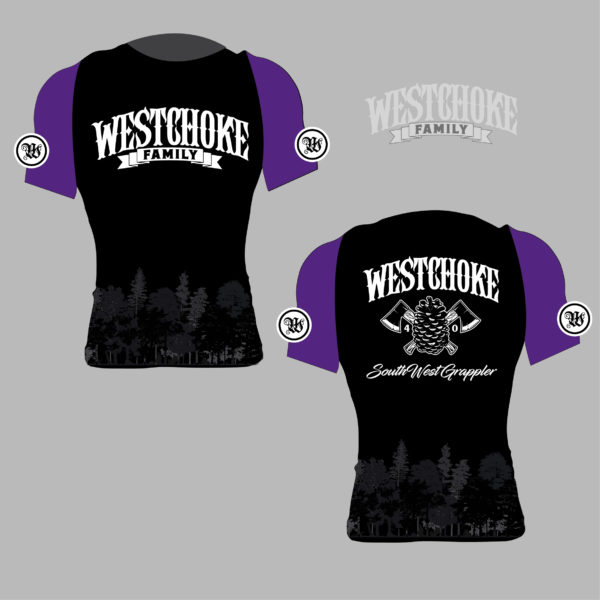 Rashguard compétition ceinture violette - Wood